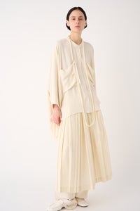 CAMICIA IN MISTO SETA CON TASCHE